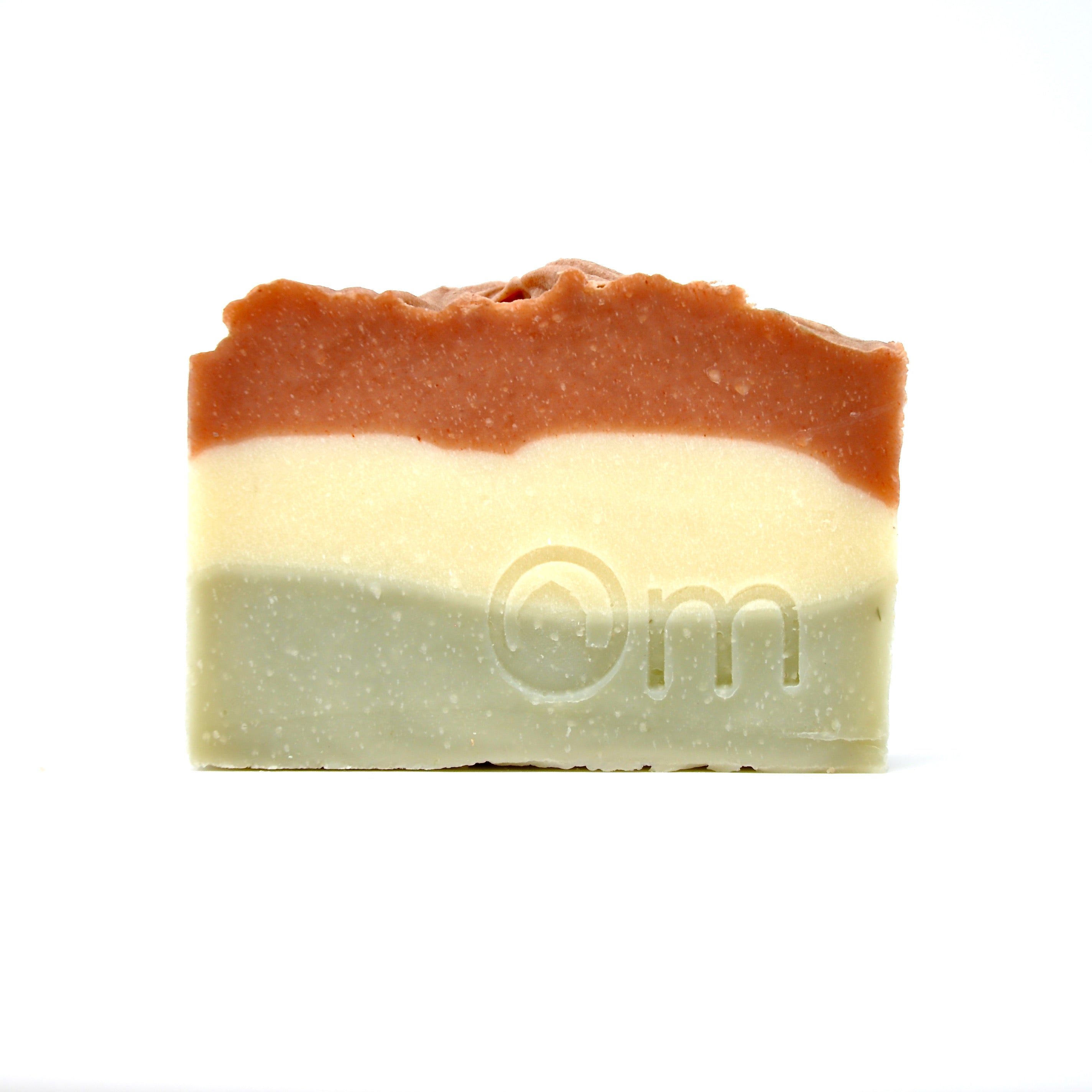 Solstice Farmcrafted Soap by Om Naturale – warm cinnamon spearmint vanilla essential oil blend in organic palm oil free base, festive natural bar for uplifting self-care, handmade in BC Canada, approximately 120g.