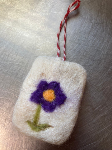 Wool Felted Soap Ornament