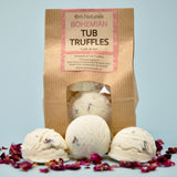 Bohemian tub truffle scented with patchouli, geranium and ylang ylang, artisanal eco-friendly bath melt from North Okanagan artisans