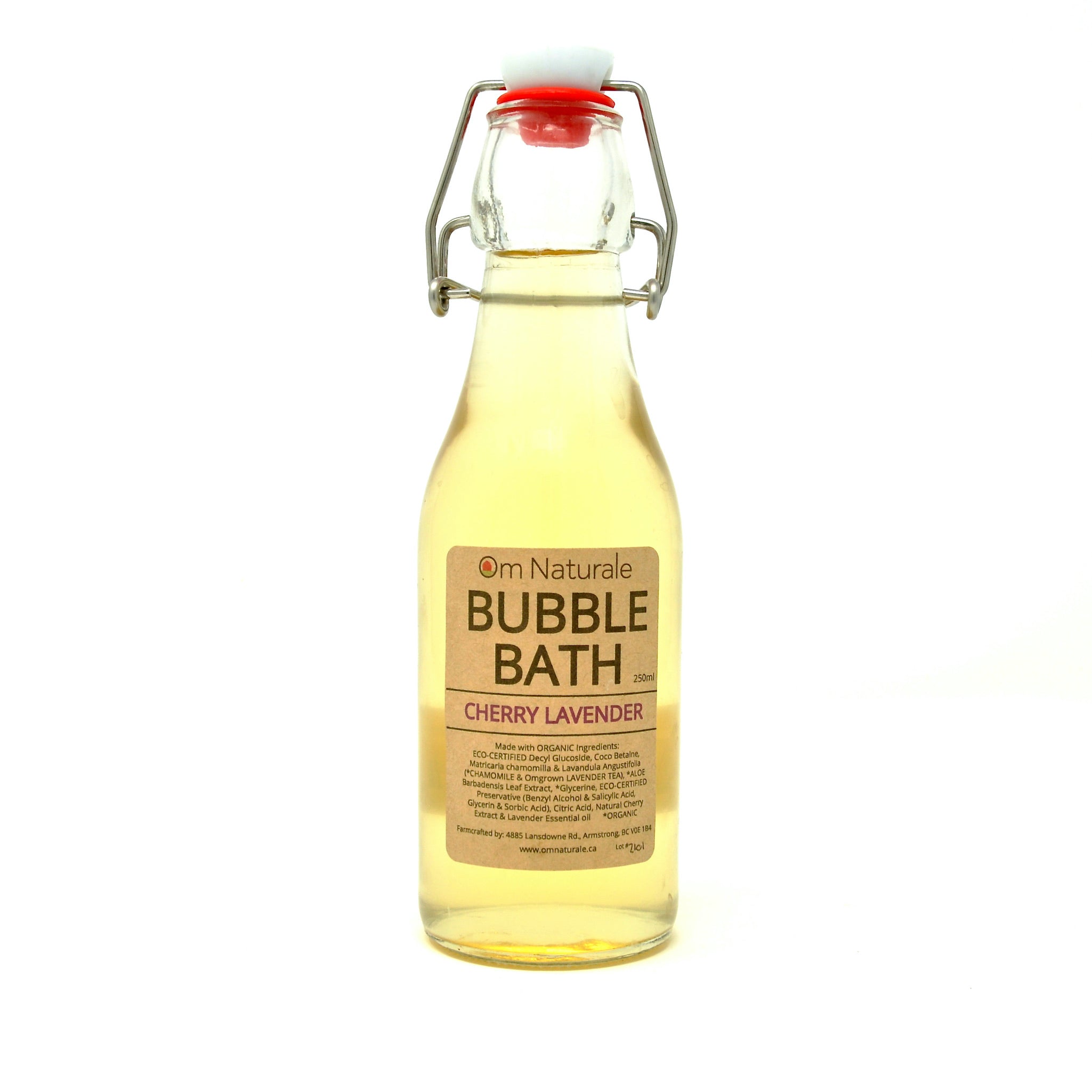 1 litre refill size of Om Naturale Bubble Bath.