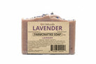 Handcrafted organic lavender oatmeal soap bar by Om Naturale – palm oil free, made with organic coconut olive castor sunflower oils and calming lavender essential oil, approximately 120g.