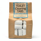 Natural Toilet Cleaning Tablets by Om Naturale – eco-friendly fizzing tabs with peppermint eucalyptus tea tree lime essential oils, septic safe and powerful for green bathroom cleaning, 12-pack handmade in BC.