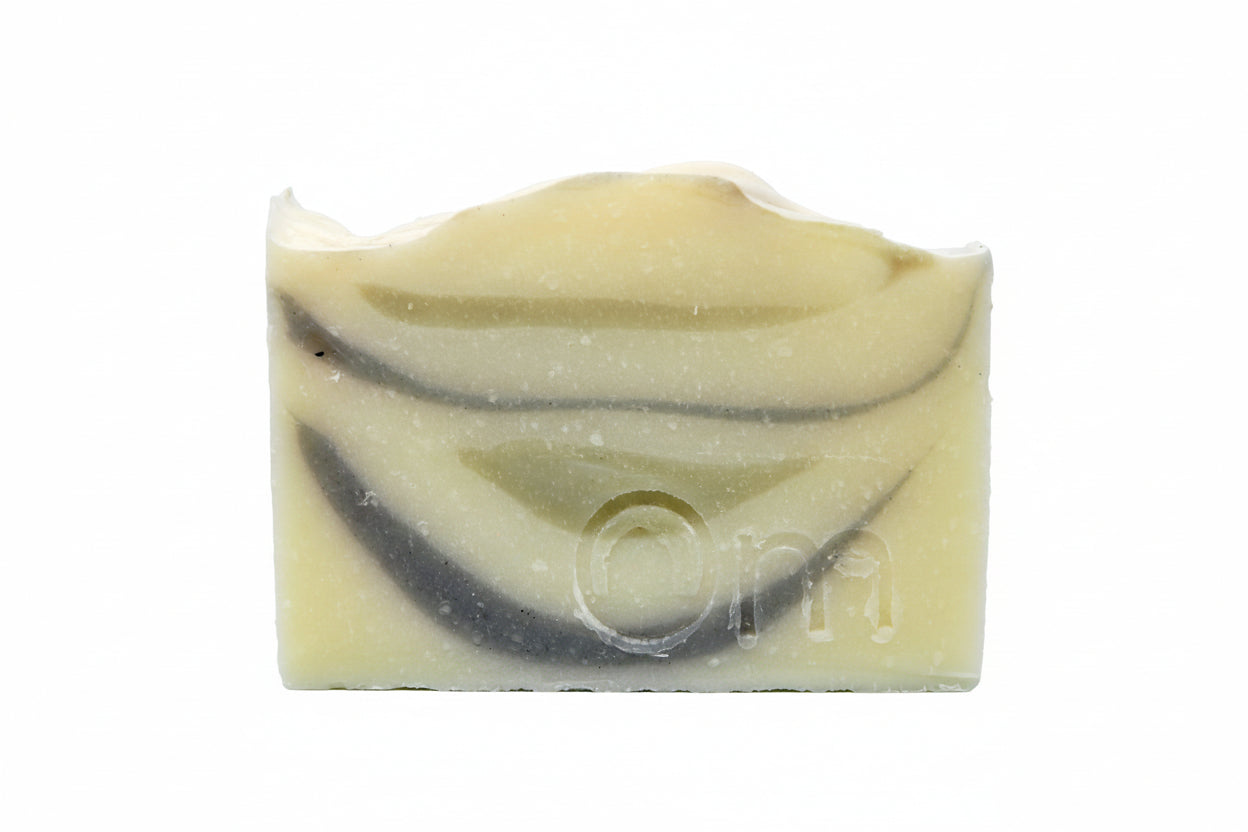 Om Naturale Eucalyptus Mint Farmcrafted Soap, natural artisan soap bar with eucalyptus, peppermint, rosemary and tea tree essential oils