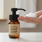 Foaming hand soap eco-friendly refill by Om Naturale, natural Canadian cleaning foam made with plant-based decyl glucoside and essential oils