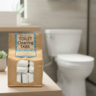 Om Naturale natural toilet cleaning tablets – 12 eco-friendly fizzing tabs in sustainable packaging, septic-safe with peppermint eucalyptus tea tree lime oils