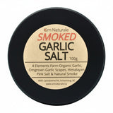 Om Naturale smoked organic garlic salt – small-batch, naturally wood-smoked with pink Himalayan salt, ultimate BBQ and grilling seasoning