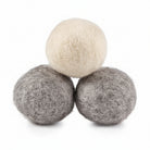 Om Naturale natural wool dryer balls 3-pack – reusable eco-friendly laundry balls to reduce drying time, static, and soften fabrics naturally
