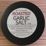Om Naturale smoked garlic salt, artisanal, made in Armstrong BC for Okanagan gourmet gifts