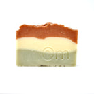 Solstice Farmcrafted Soap by Om Naturale – warm cinnamon spearmint vanilla essential oil blend in organic palm oil free base, festive natural bar for uplifting self-care, handmade in BC Canada, approximately 120g.